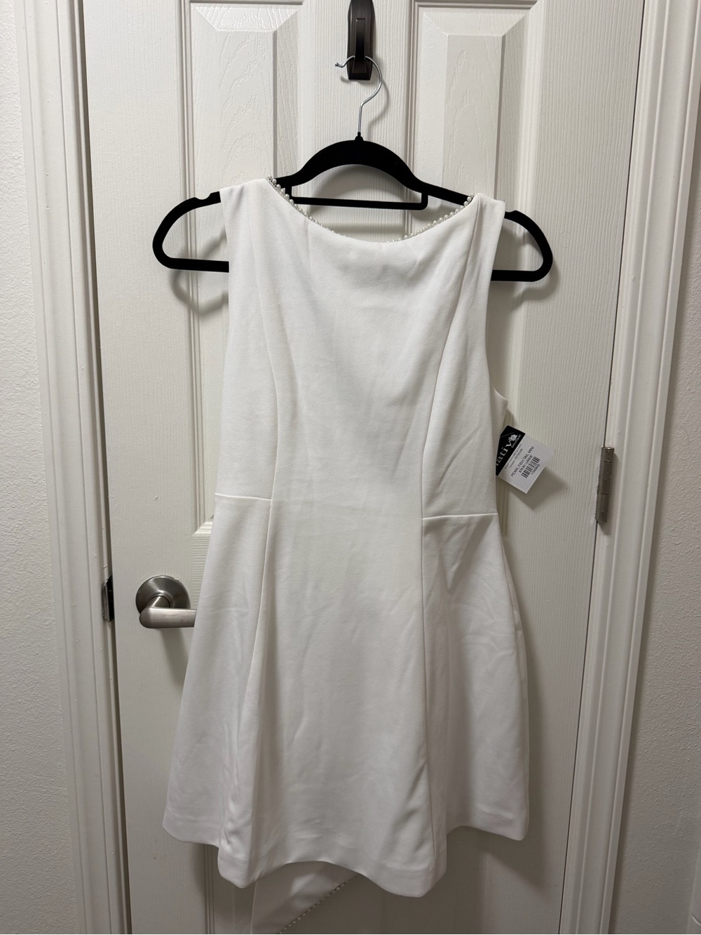 White Sleeveless A-Line Mini Dress